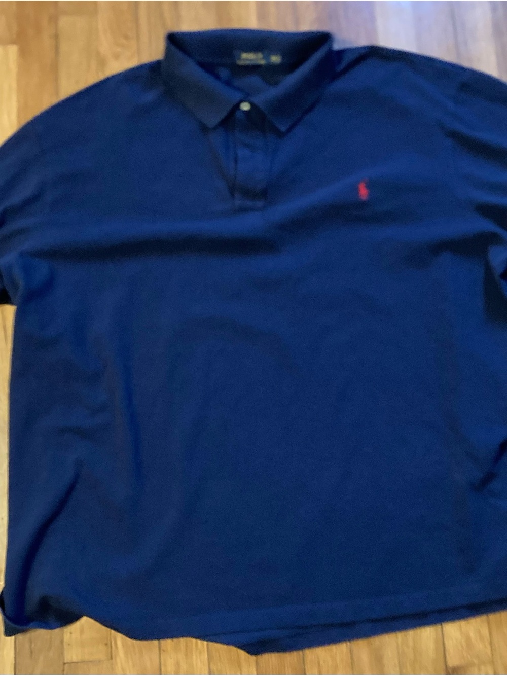 Polo by Ralph Lauren Navy Short-Sleeve Polo with Red Logo